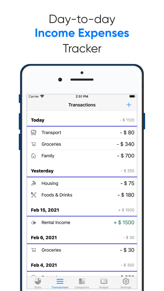 #1. Day-to-day Expenses Tracker (iOS) By: Bhavinkumar Satashiya
