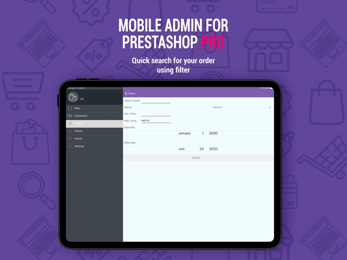 PrestaShop Mobile Admin PRO