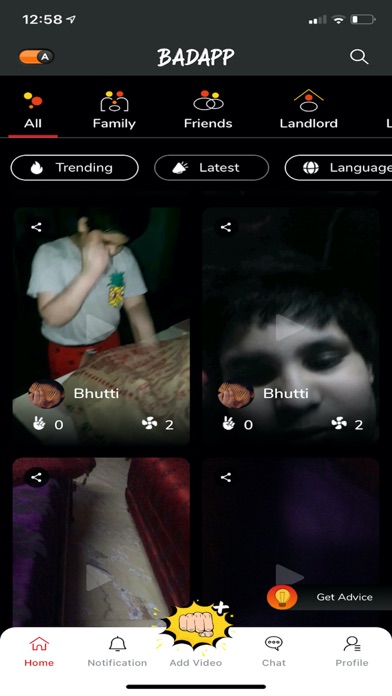 Screenshot #1 pour Badapp: Share angry videos