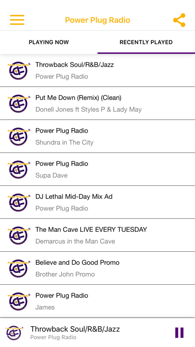 Power Plug Radio Screenshot