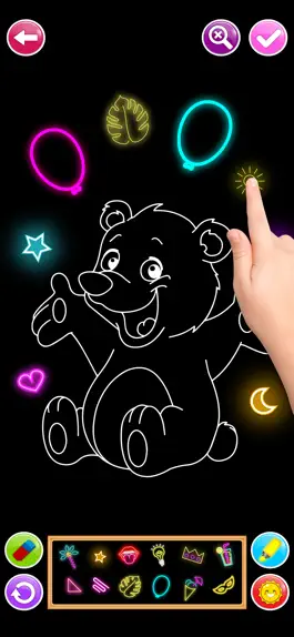Game screenshot Learn to Draw Glow Cartoon apk