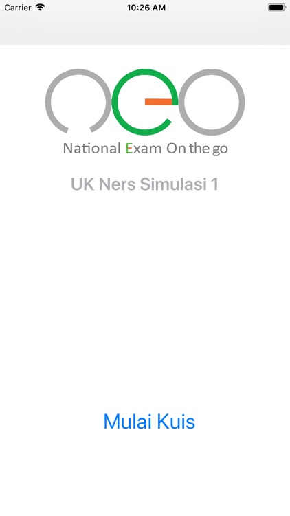 NEO UK NERS: Simulasi 1