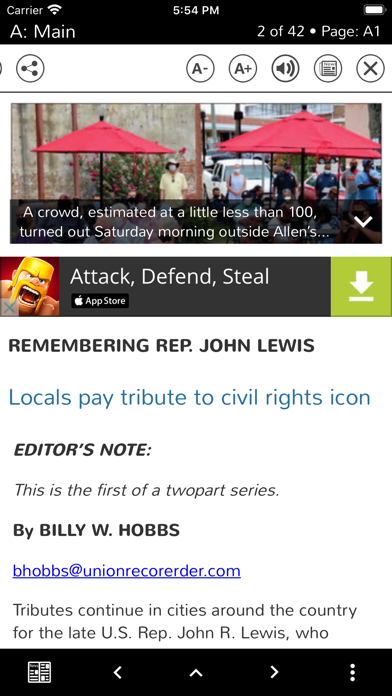 Union-Recorder-Milledgeville Screenshot