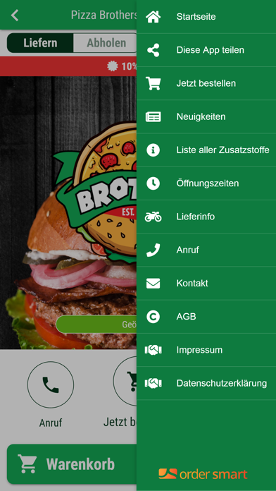 Pizza Brothers Auguststraße Screenshot