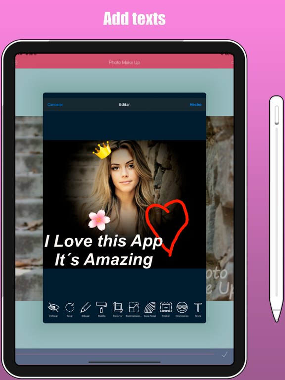 Photo Make Up iPad screenshot 5 - Utilities app