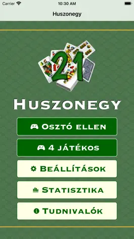 Game screenshot Huszonegy (magyar kártyával) mod apk