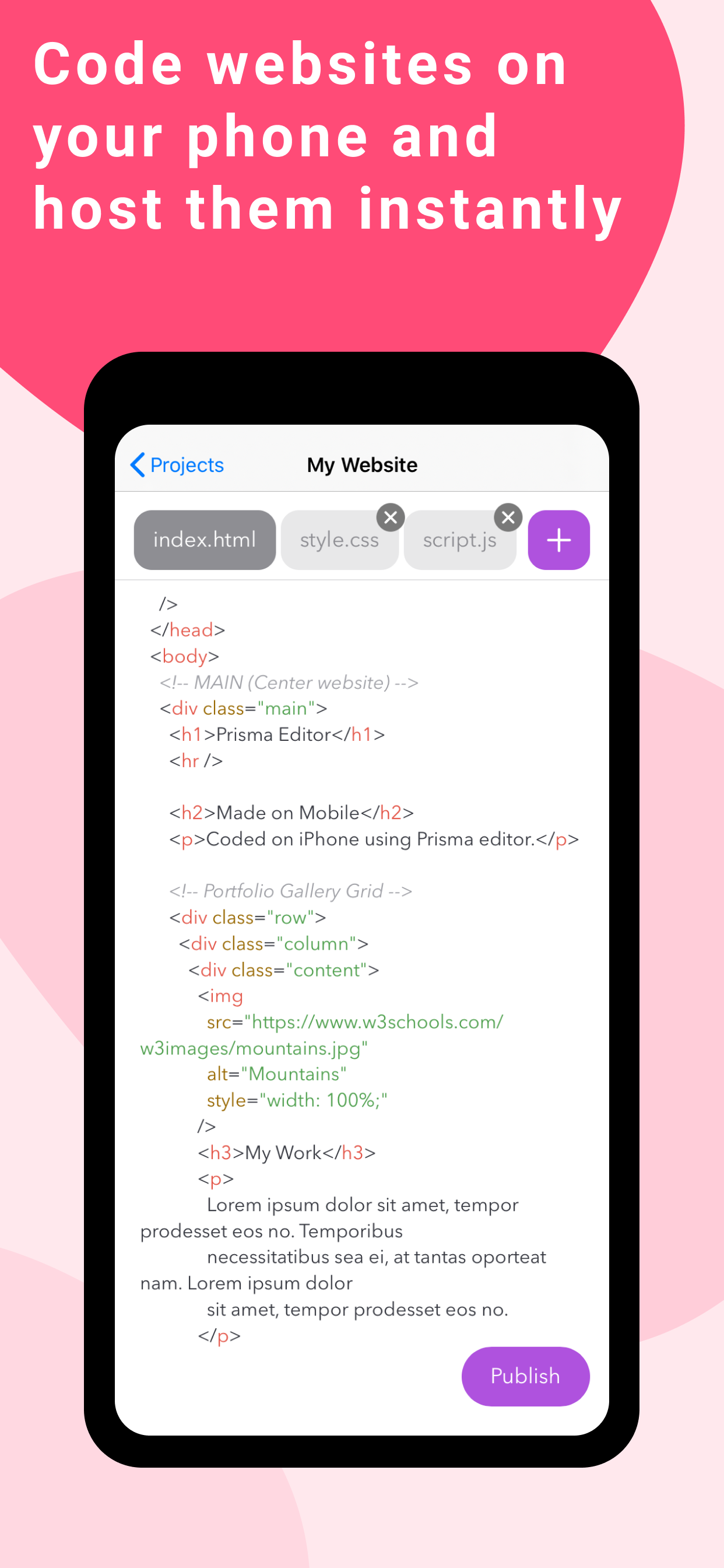 Code Editor for HTML CSS JS