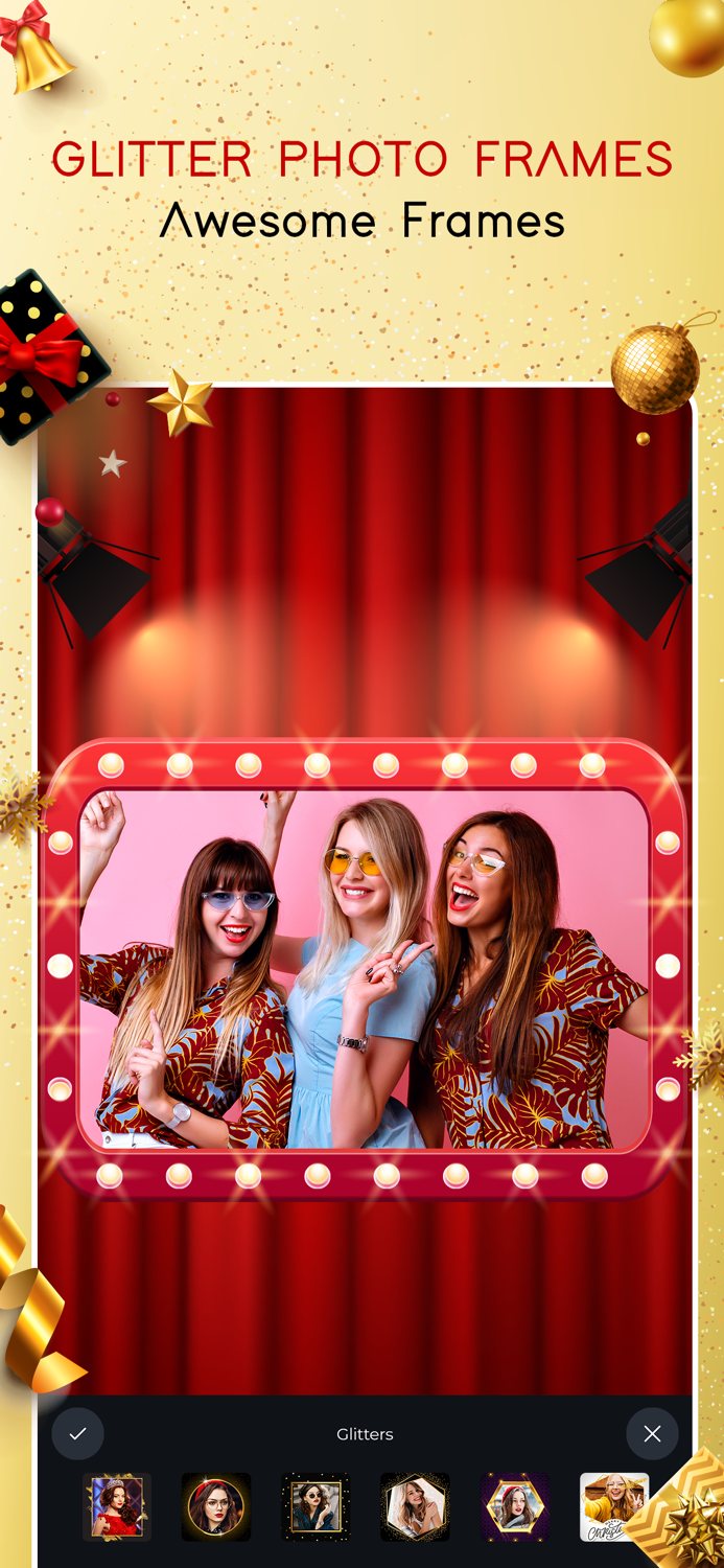 Glitter Photo Frames - Editor