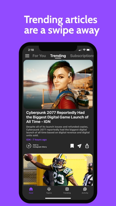 Newsbyte: Personalized News Screenshot 4 - AppWisp.com