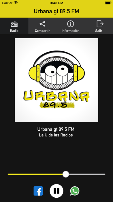 Urbana.gt 89.5 FM Screenshot