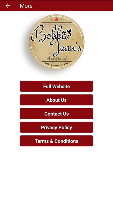Bobbie Jean's Coffee Screenshot