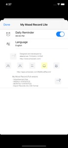 My Mood Record Lite screenshot #2 for iPhone