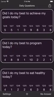 daily questions for yourself iphone screenshot 2
