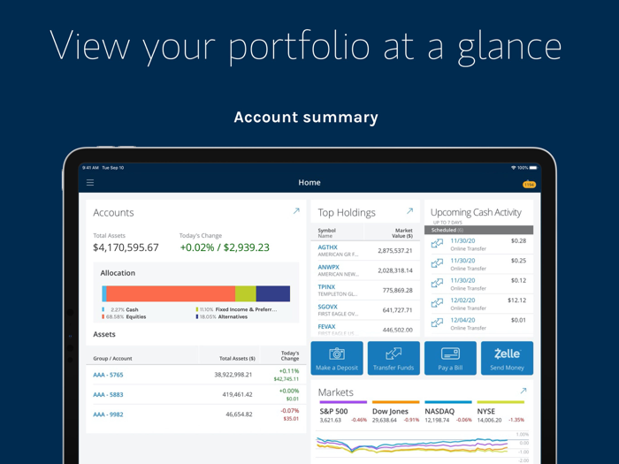 Morgan Stanley Wealth – Tablet