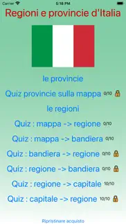 regioni e provincie d'italia iphone screenshot 1