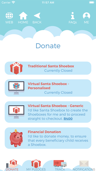 How to cancel & delete Santa Shoebox Project from iphone & ipad 4