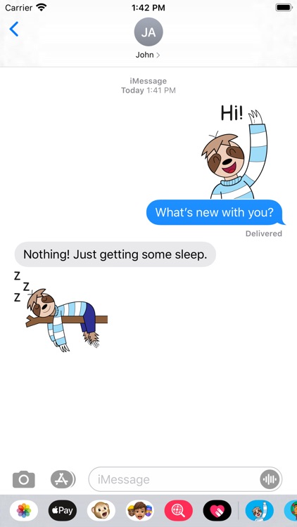 Sebastian Sloth Stickers