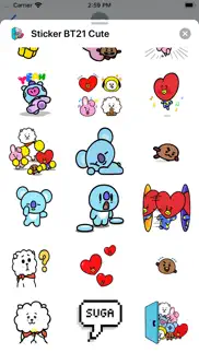 How to cancel & delete sticker bt21 cute 3