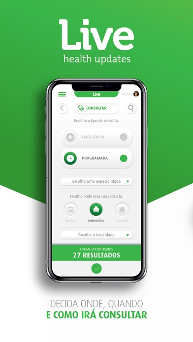 Live Health Updates Screenshot