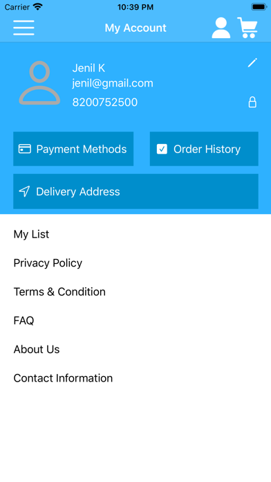 Dropaz Online Supermarket Screenshot