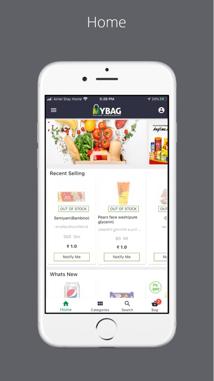 Mybag -Grocery & Food Delivery
