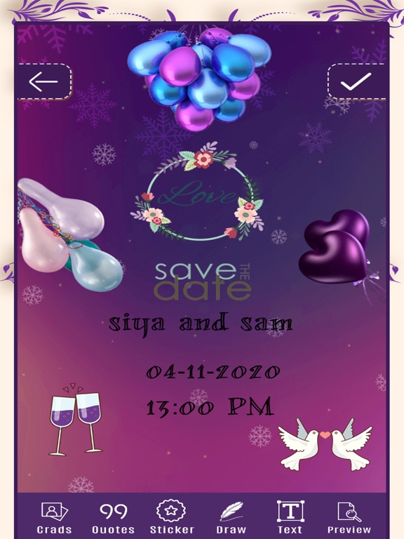 Screenshot #4 pour Invitation E-Card Collection