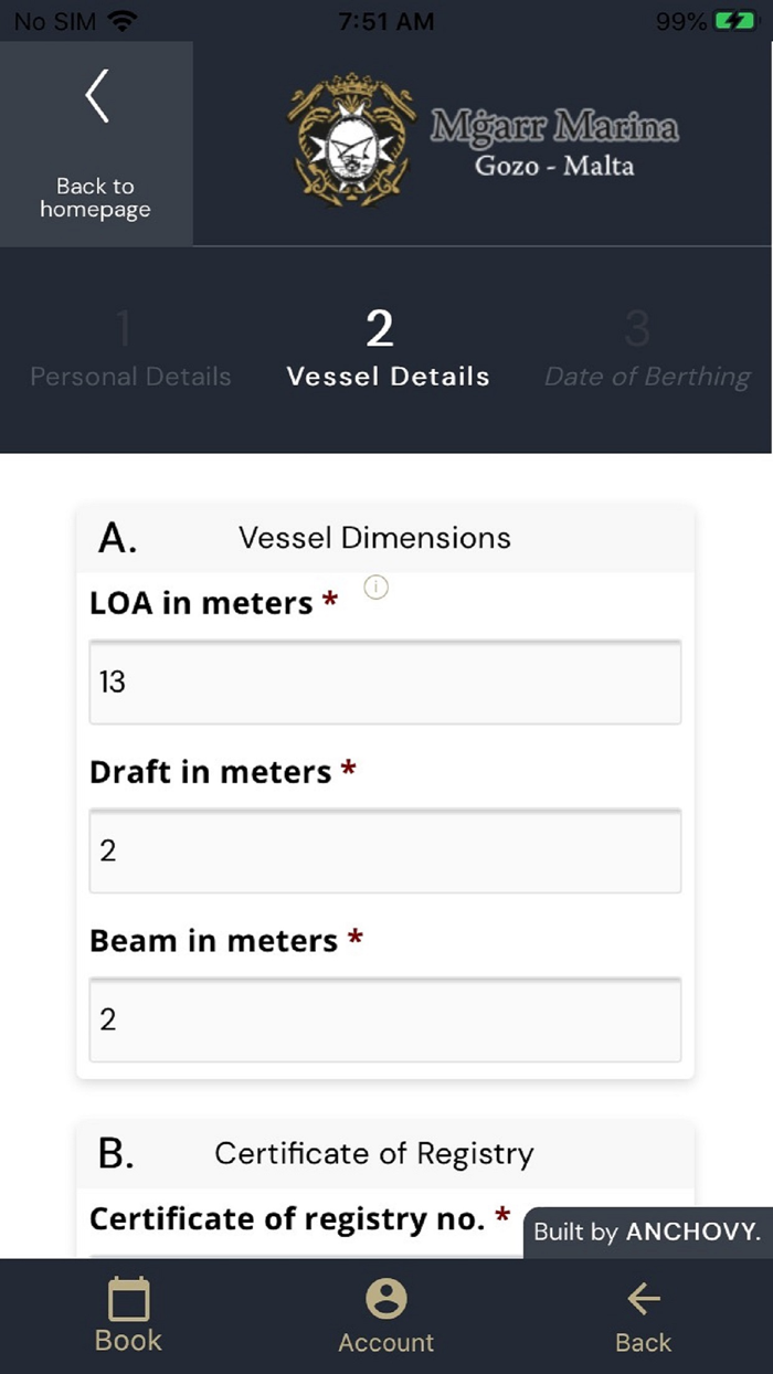 Mgarr Marina Berth Booking