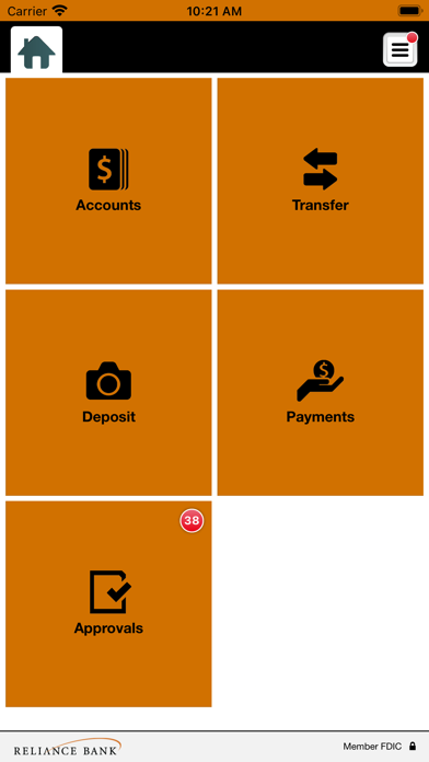 Reliance Bank MN Business Screenshot