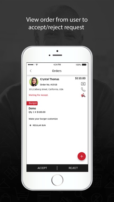 OrderNow.ca Admin App Screenshot