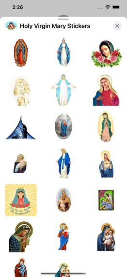 Holy Virgin Mary Stickersのおすすめ画像2