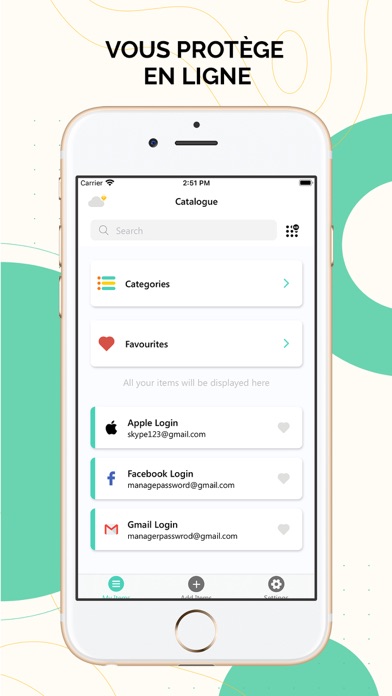 Screenshot #1 pour Mot de passe - Wallet Safe