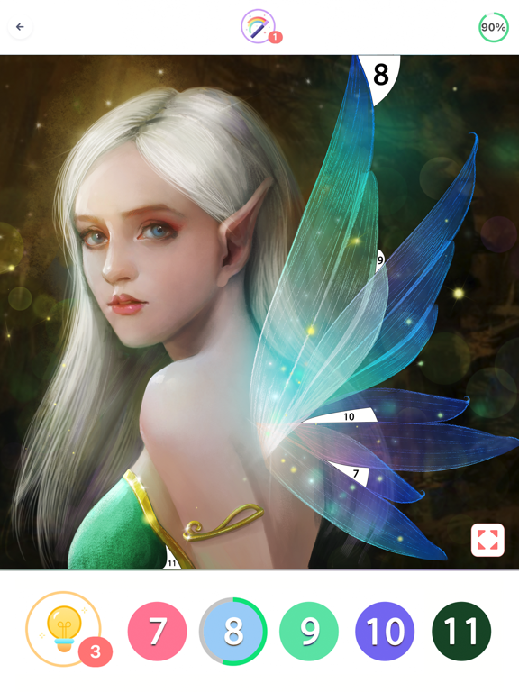 Coloring Fun : Color by Number iPad screenshot 4 - Lifestyle app