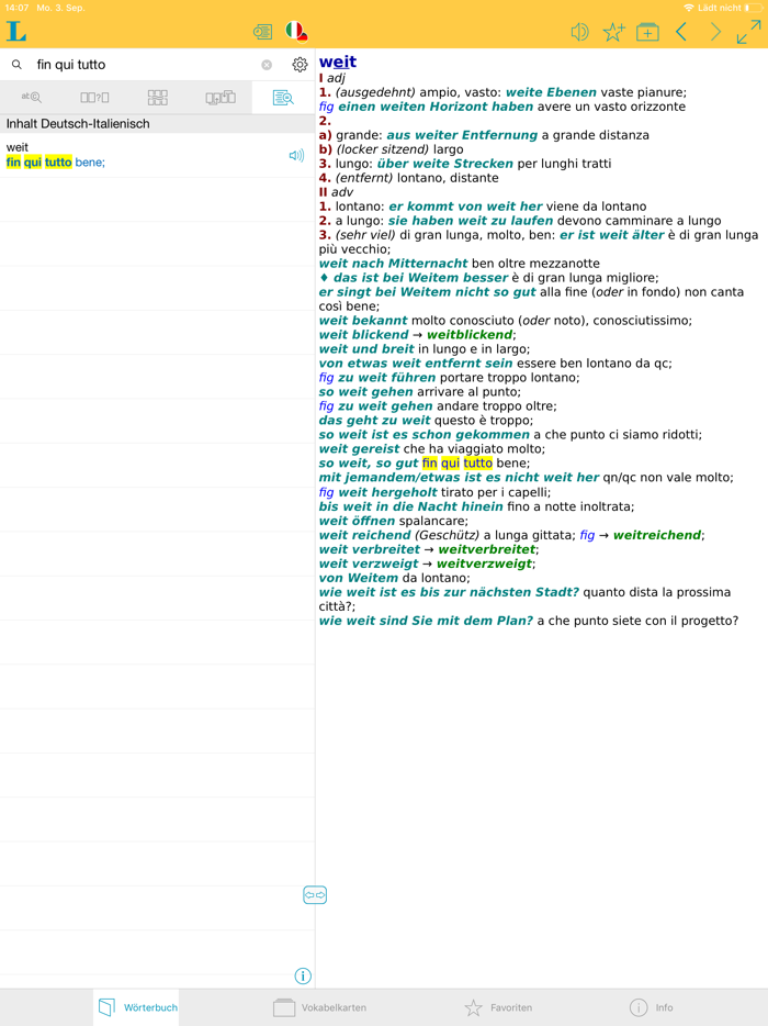 Big German Italian Dictionary