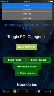 us state parks and forests map iphone screenshot 4