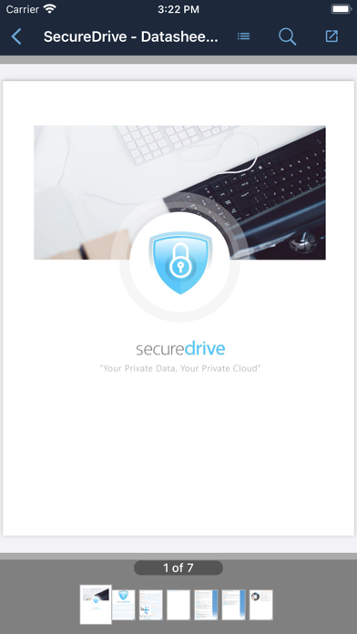 SecureDrive Mobile Screenshot