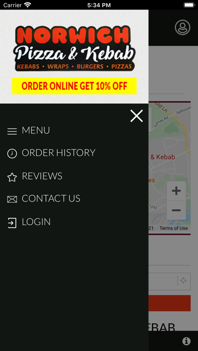 NORWICH PIZZA & KEBAB Screenshot