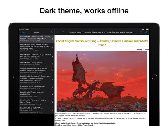 Pocket Wiki for Portal Knights iPad screenshot 9 - Reference app