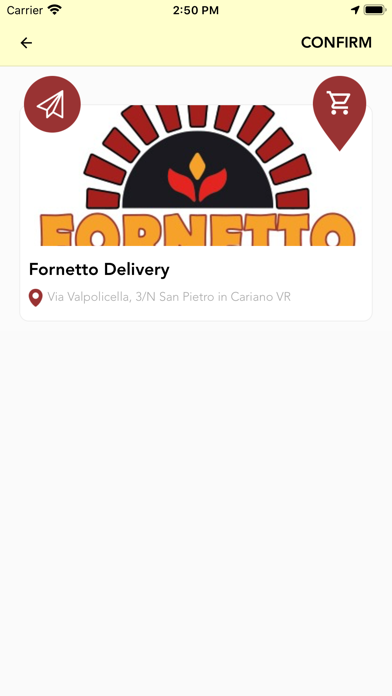 Fornetto Delivery Screenshot