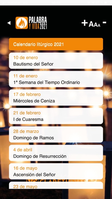 Palabra y Vida 2025 Screenshot