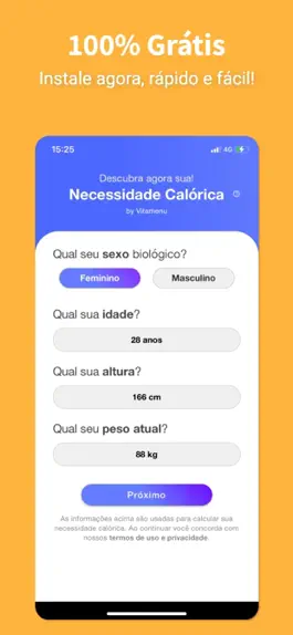 Game screenshot Calorias Diárias & Basal apk