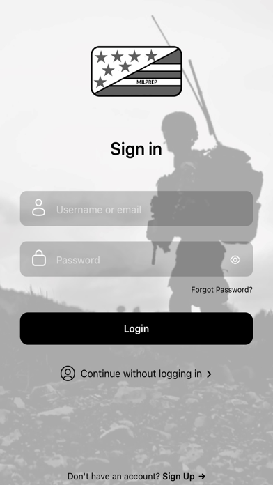 MilPrep Screenshot