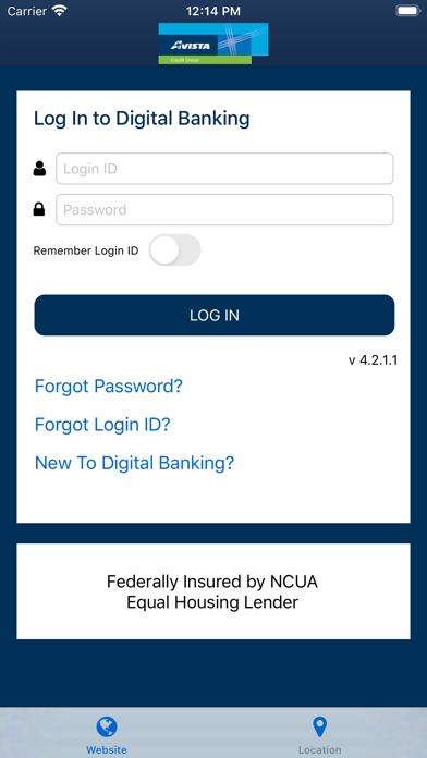Avista CU Screenshot