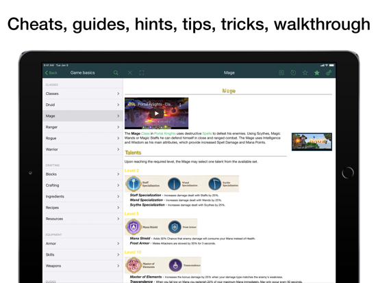 Pocket Wiki for Portal Knights iPad screenshot 3 - Reference app