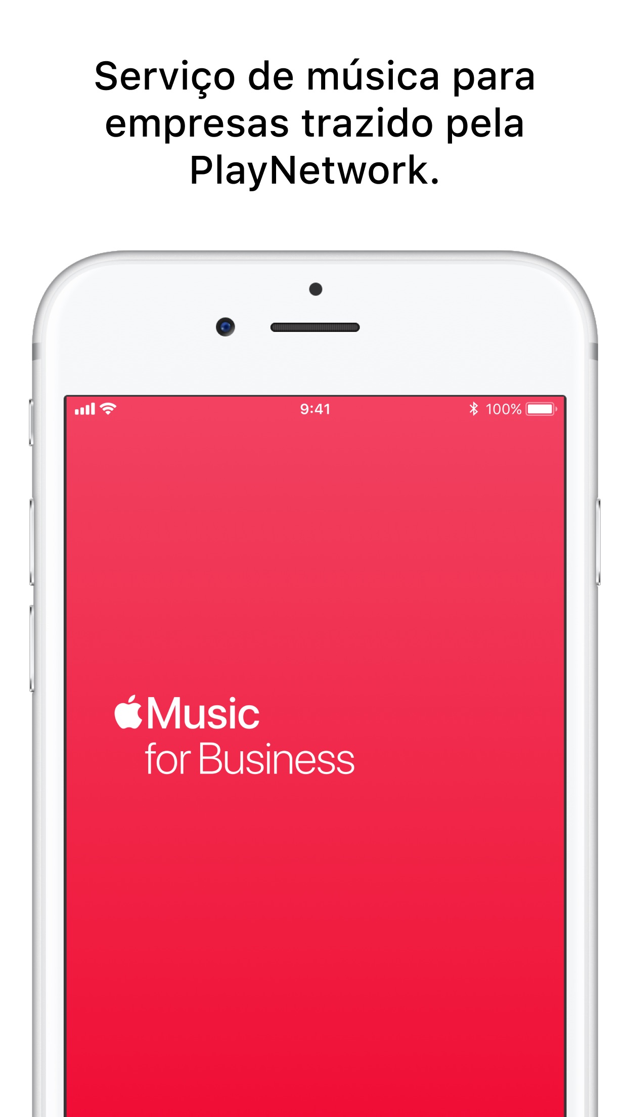 Screenshot do app Apple Music For Business