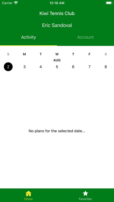 Kiwi Racquet and Fitness Club Screenshot