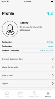 driver app for tankerwala iphone screenshot 4