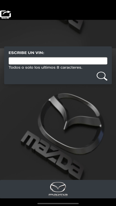 Consulta Unidades Mazda Screenshot