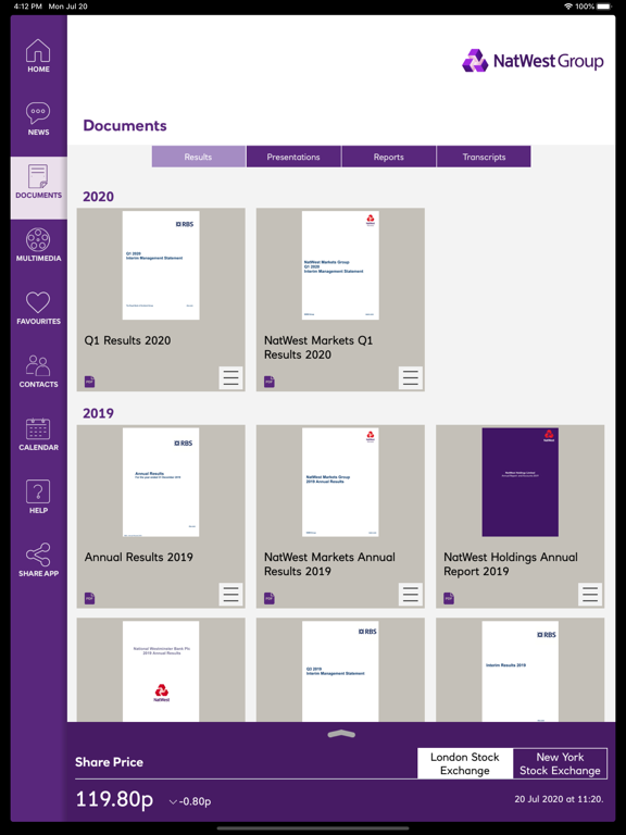 Screenshot #6 pour NatWest Investor Relations app