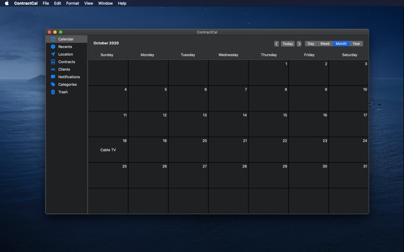 Screenshot #2 pour ContractCal Desktop