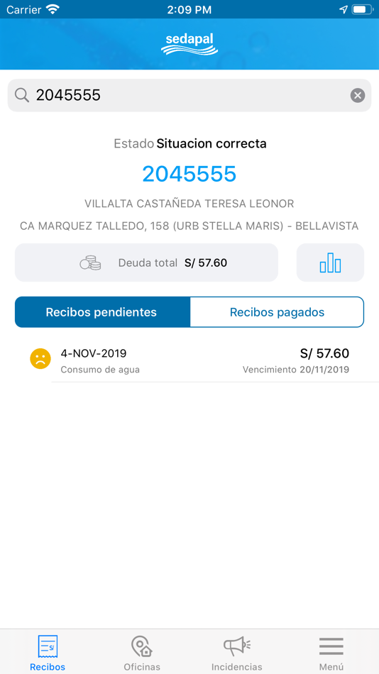 #4. App Sedapal (iOS) 由: Servicio de agua potable y alcantarillado de Lima